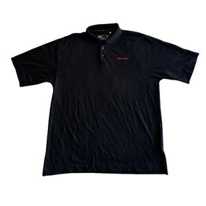 Cutter & Buck Mens Black Stanford Team Logo Performance Polo Size XL